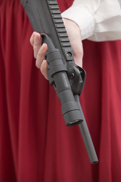 A primary Arms weapon light in an offset mount.
