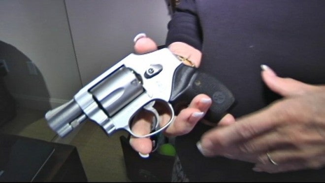 NJ Logan's Revolver, with which she armed herself to run off the burglars.