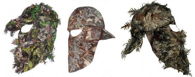 QuikCamo – Hunting Face Masks Integrated Into Caps