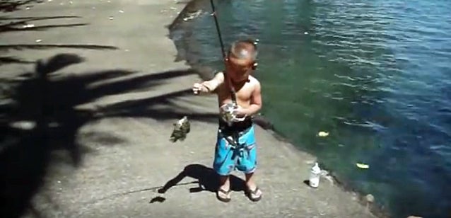 Video: Super-Young Fisherman Can Catch – But Can He Release?