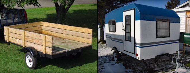 Watch: Guy Builds Homemade Travel Trailer From Scratch