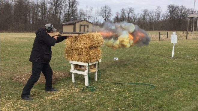 Watch: Firing a Homemade Muzzleloading 1.5 Gauge Shotgun