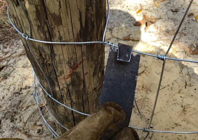 A Homemade Fence Wire Wrapping Tool