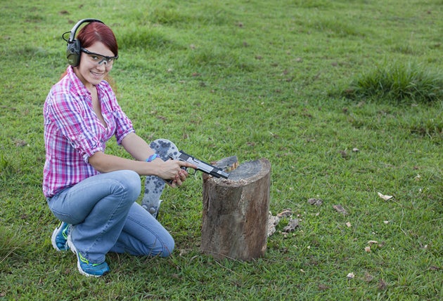 Enough power to tilt steel swingers or to plow through a thick stump.