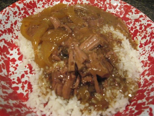 Slow Cooker Venison Roast with Wine and Mushroom Gravy