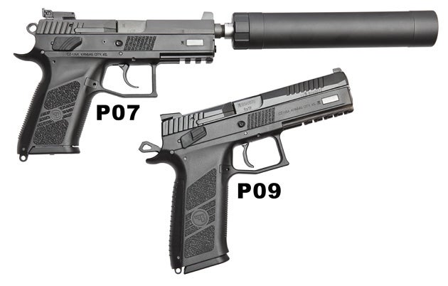 CZ P09 is a lengthened  version of the P07 with less abrasive grip texture.