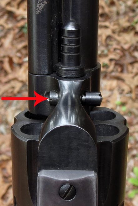 Arrow indicates the part that fell off. (Photo © Russ Chastain)