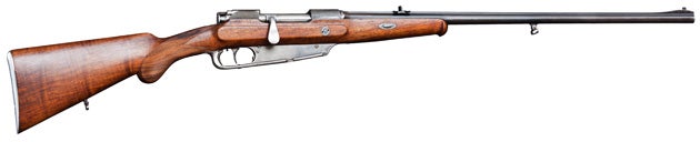 No steel barrel jacket, no bayonet mount, much nicer wood.
