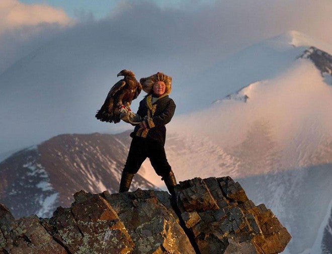 Young Mongolian Huntress Keeps Eagle Hunting Tradition Alive