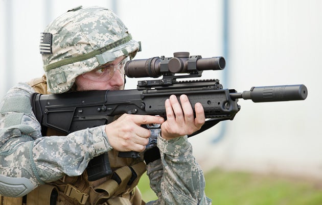 RDB with Vortex 1-6x scope and AAC M4-2000 sound suppressor.