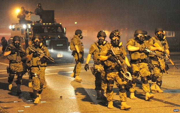 Police Troops at Ferguson