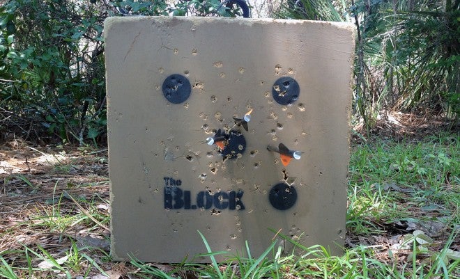 This group was shot at 50 yards, and measures 3". Not bad at all.