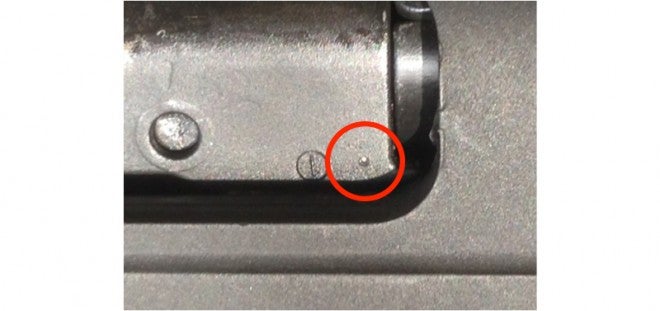 Punch mark on 887 bolts indicates the firing pin shouldn't stick.