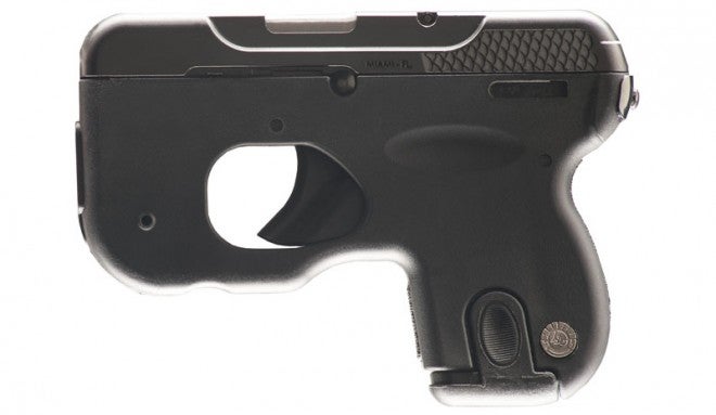 Left side of Taurus Curve pistol.