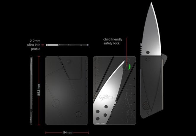 Cardsharp2 Plastic & Stainless Steel Credit Card Folding Knife