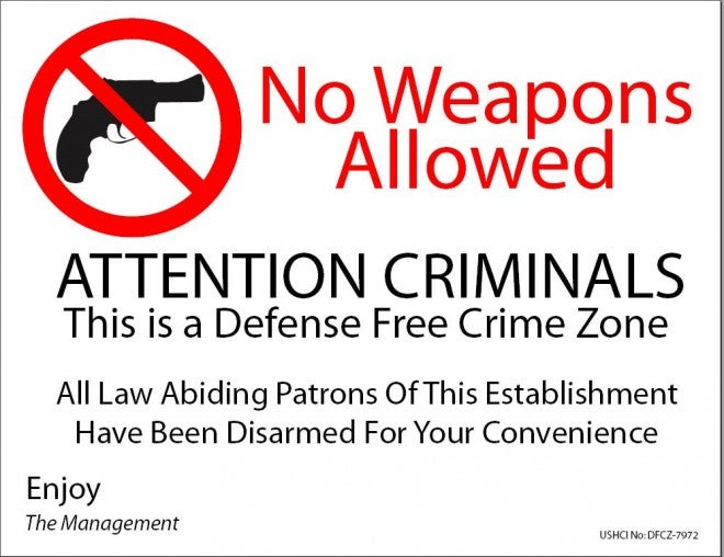 Study: Gun-Free Zones Actually Promote Gun Theft