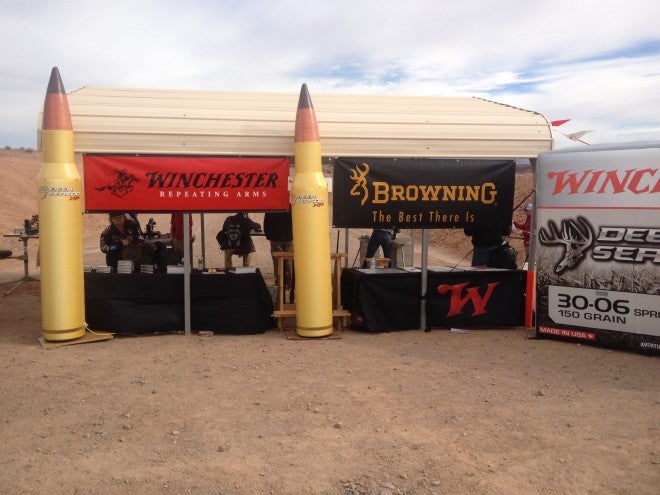 Winchester Deer Season XP Display at 2015 SHOT Range Day