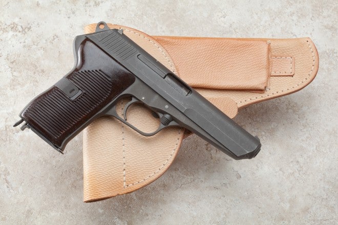 vz52 pistol with military holster