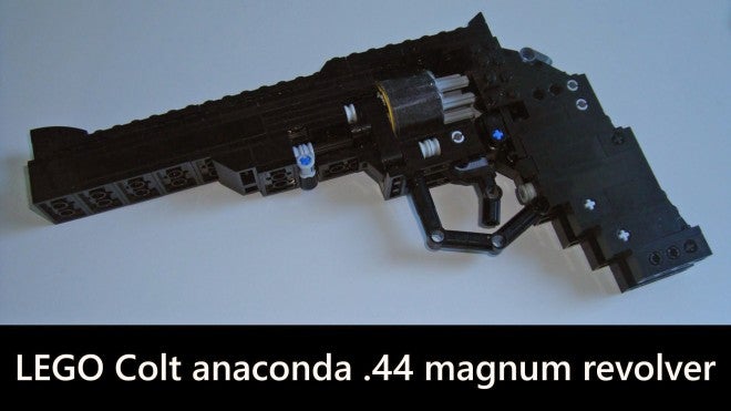 A Lego Revolver That Really Shoots!