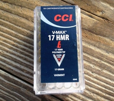 CCI V-MAX 17 HMR 2550 fps Ammo