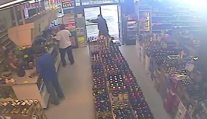Video: Armed Citizen Shortens Liquor Store Shooting