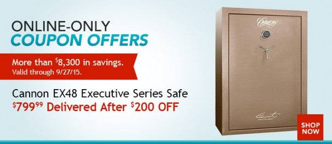Deal Alert: $799.99 For a Cannon EX48 Executive Series Safe