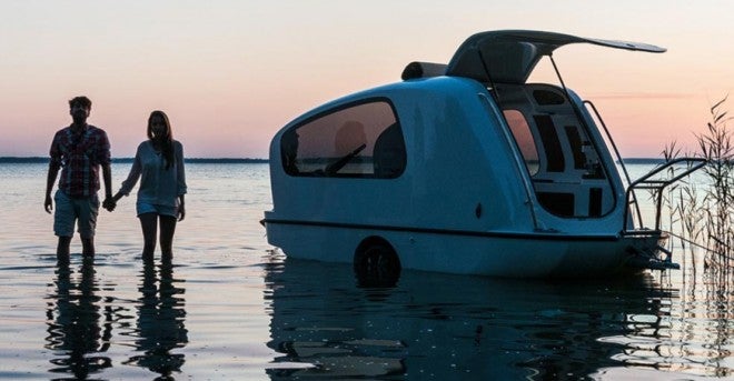 Sealander: Hybrid Travel Trailer and Boat Combo (Videos)