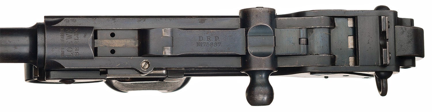 Top of C93 Loewe Borchardt pistol