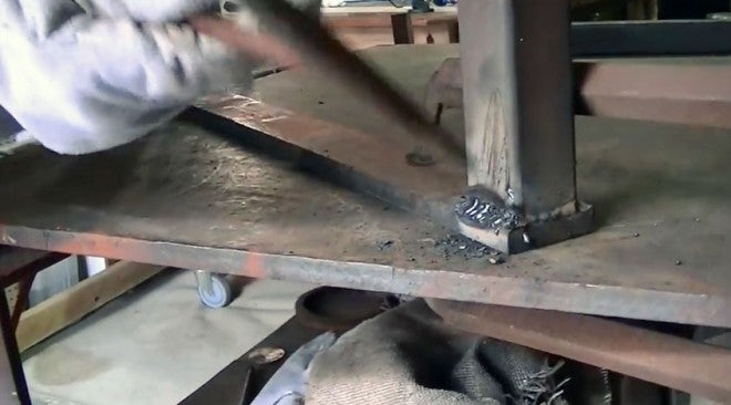 How to Weld Using Car Batteries & Jumper Cables (Video)