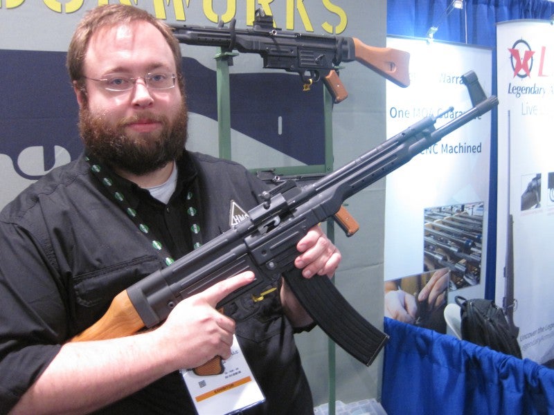 The HMG Sturmgewehr at the 2016 SHOT Show The HMG Sturmgewehr at the 2016 SHOT Show