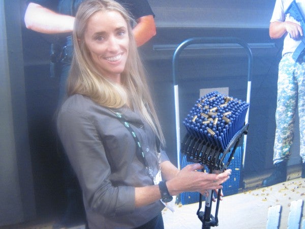 The Ammo-Up Brass Picker-Upper at the 2016 SHOT Show The Ammo-Up Brass Picker-Upper at the 2016 SHOT Show