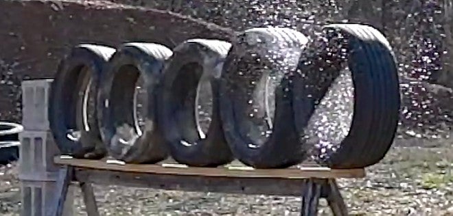 Video: How Many Car Tires Will a 500 S&W Penetrate?