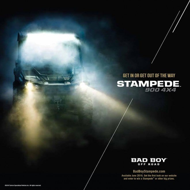 Bad Boy Buggies’ new Stampede 900 4×4 SxS