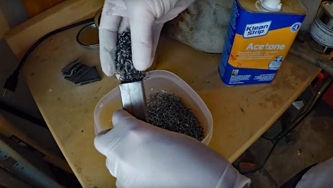 Watch: Making a Knife Out of 2,200 Fish Hooks