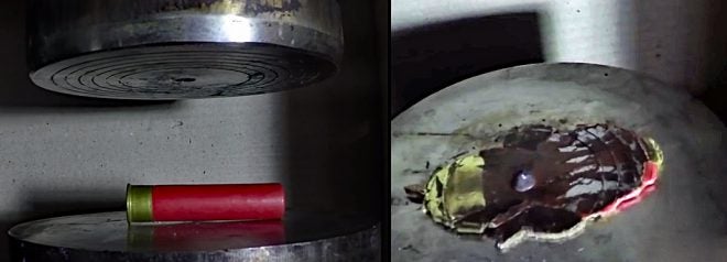 Watch: Smooshing Ammunition in a Hydraulic Press