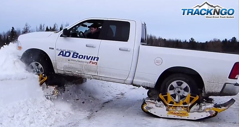 Watch: Track N Go Turns Trucks Into Snowmobiles Watch: Track N Go Turns Trucks Into Snowmobiles