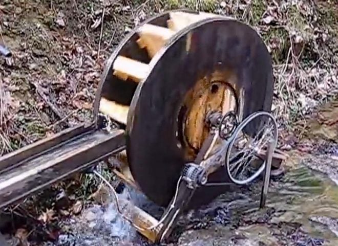 Watch: Off-the-Grid Water Wheel Generator in Kentucky