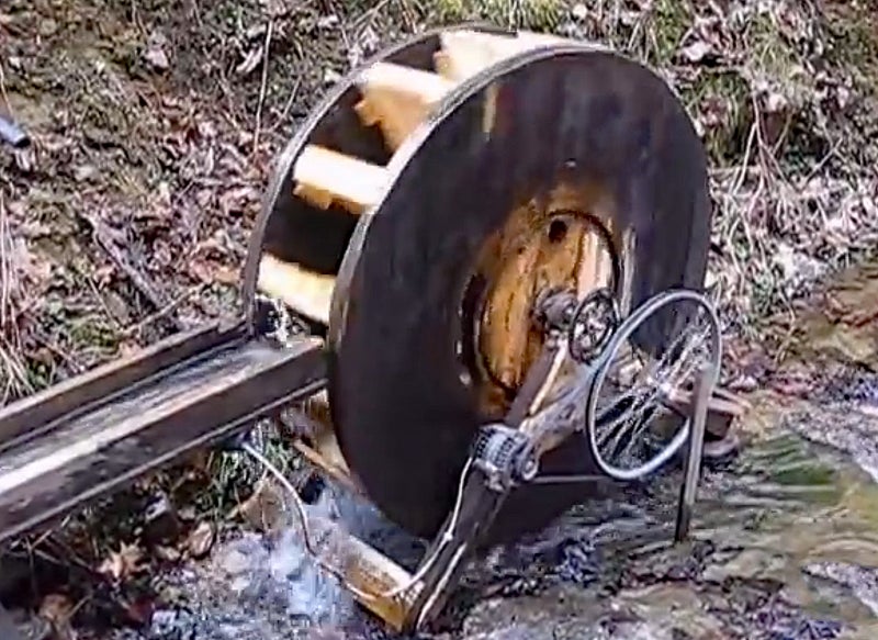 Watch: Off-the-Grid Water Wheel Generator in Kentucky