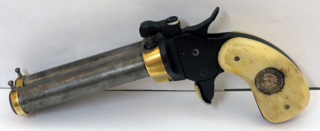 HCA Prototype Double Barrel Muzzleloading Pistol