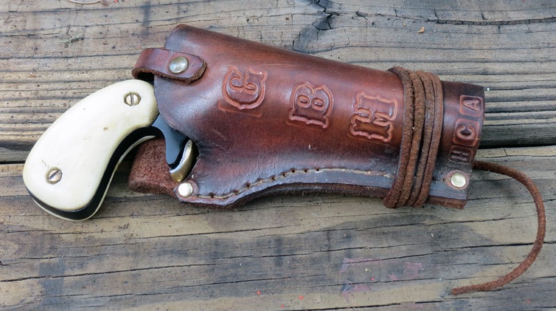 The HCA prototype rides in style in its custom-made holster. Photo © Russ Chastain