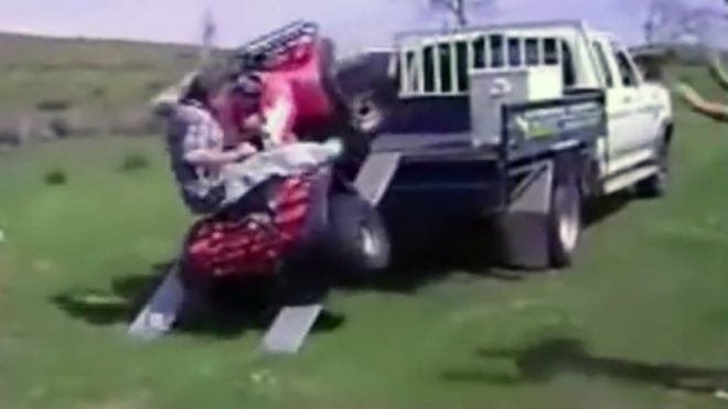 Video: How Not to Load/Unload Your ATV