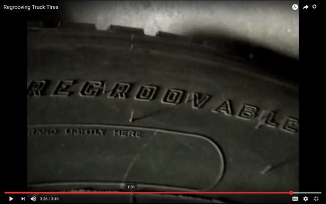 Watch: Cutting New Tread Grooves in a Tire