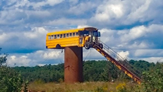 Deer Hunting, Wisconsin Style: School Bus Deer Stand