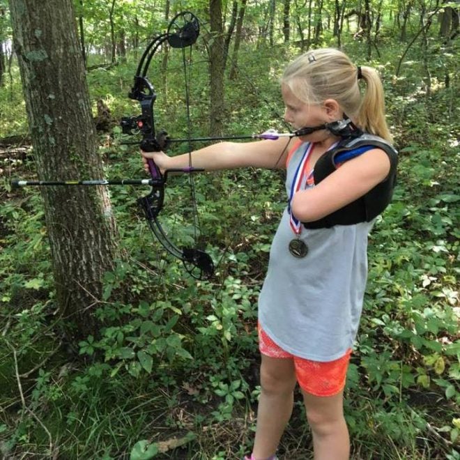 Watch: One-Armed 8-Year-Old Girl Shoots a Bow Better than Many
