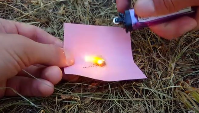 Watch: How to Start a Fire With an Empty Butane Lighter