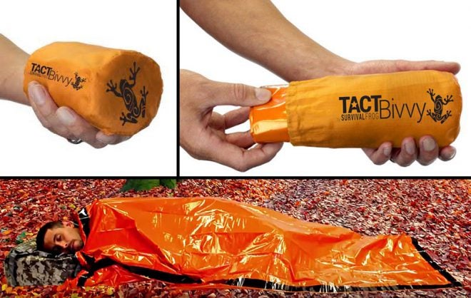 Watch: TACT Bivvy 6-Ounce Emergency Sleeping Bag
