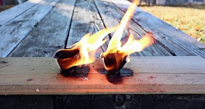 Watch: Making Fire Starters With Wax, Dryer Lint, and Sawdust