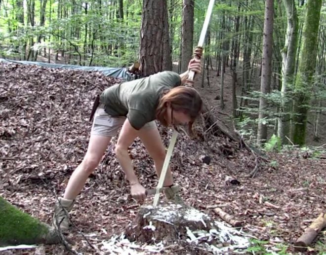 Watch: Making a Survival Bow With Only a Knife