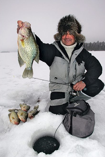 Slip-Bobber Jigging for Deep Ice Crappies