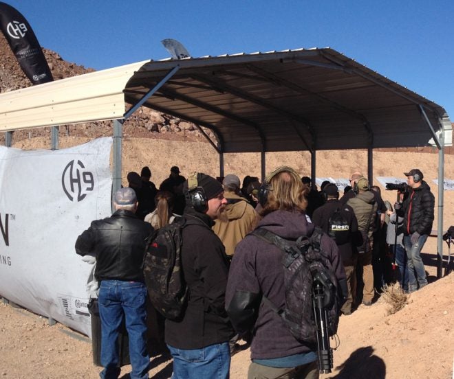 Hudson's booth was the very last one, but folks still flocked to it. (Photo: Russ Chastain)